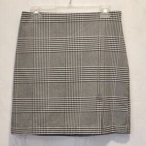 Rachel Zoe Houndstooth Mini Pencil Skirt‎ Women’s Size 4 Black/White Preppy Work